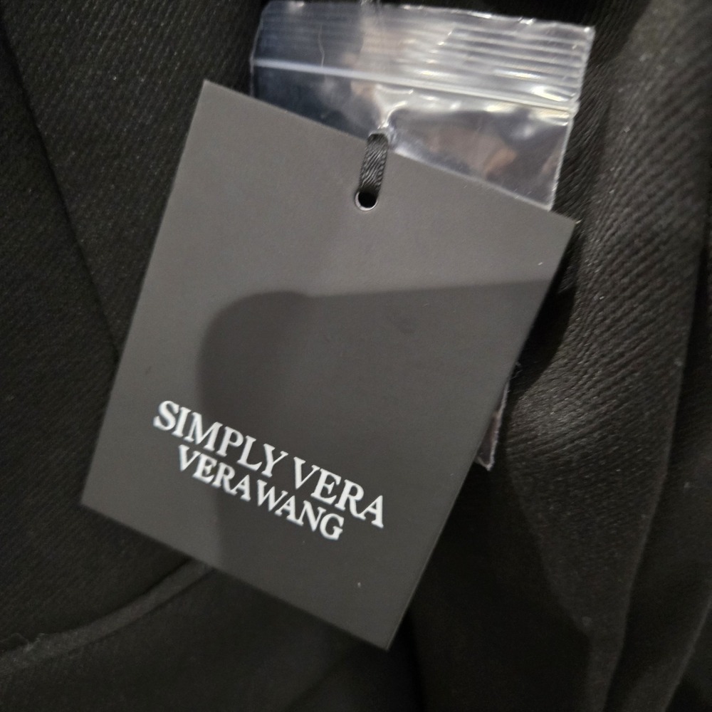 Simply Vera Wang XL Black Blazer Jacket NWT‎ Business Wear - Picture 5 of 14